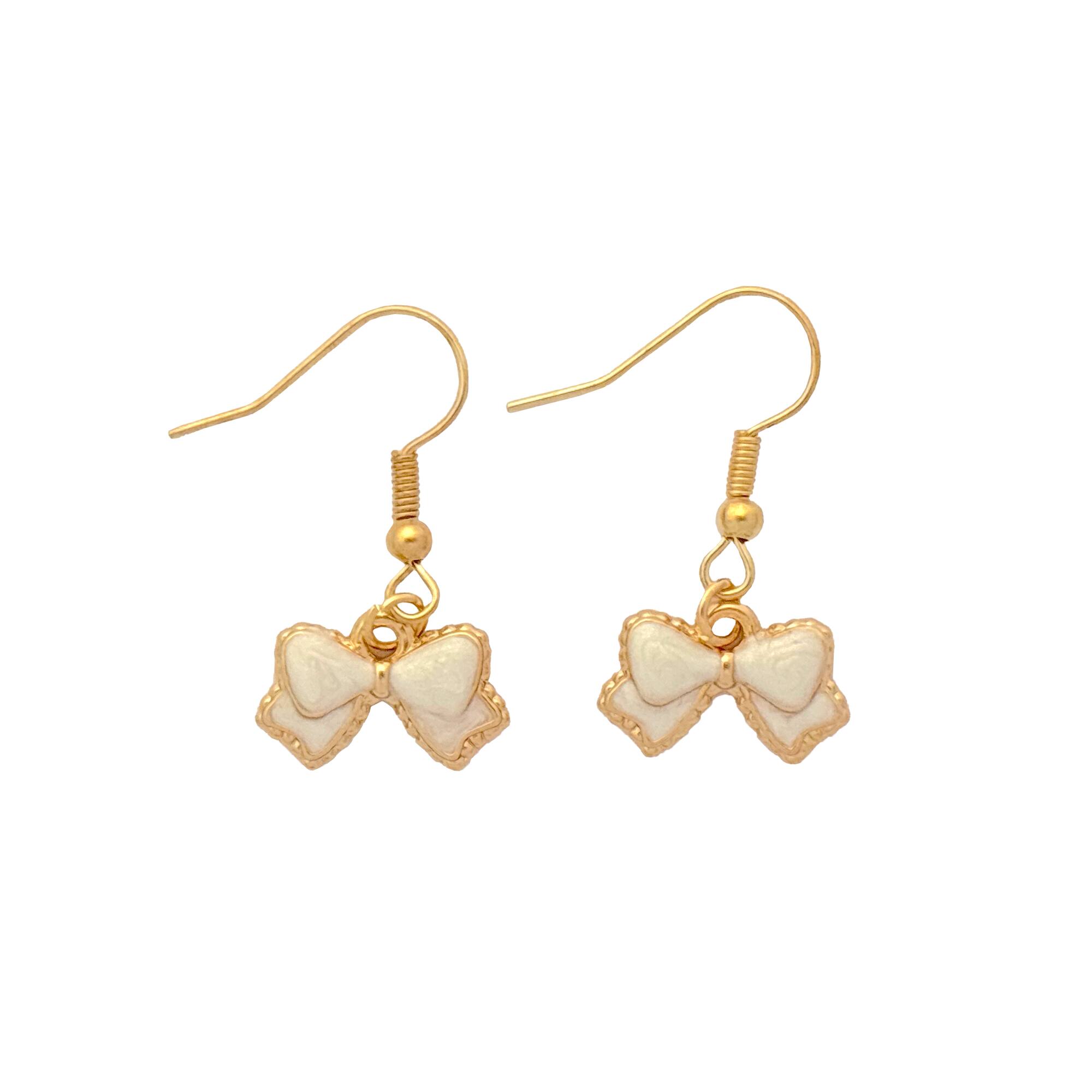 Blue Moon Studio™ White Metal Bow Charms, 4ct.